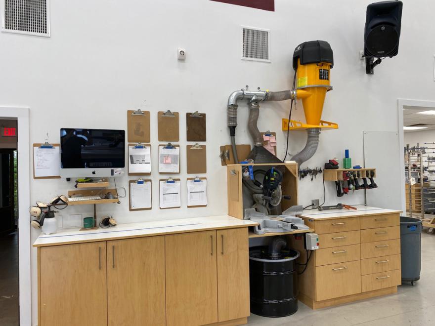 Using a Supercell for Dedicated Miter Saw Dust Collection