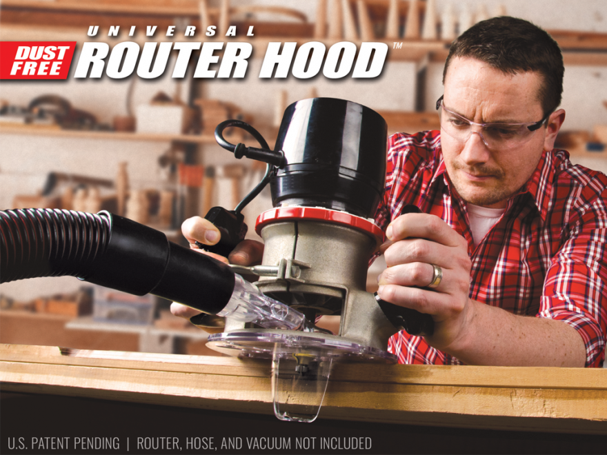 Introducing the World's First Universal Dust-Free Router Hood