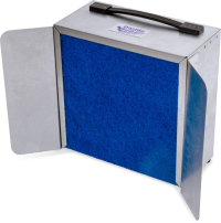 Assembled front right view of the Benchtop Mini Dust Collector