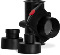 4" x 4" x 4" / 2.5" / 1.5" Supercell Quick Clamp Gated Tee-Joint Kit