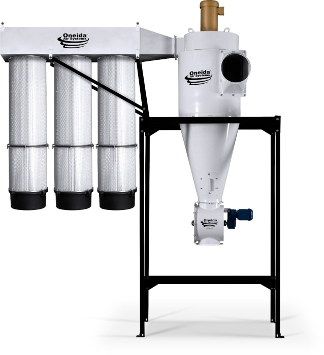 10hp 460V Direct Drive Industrial MERV-13 Cyclone Dust Collector w/ Air Lock