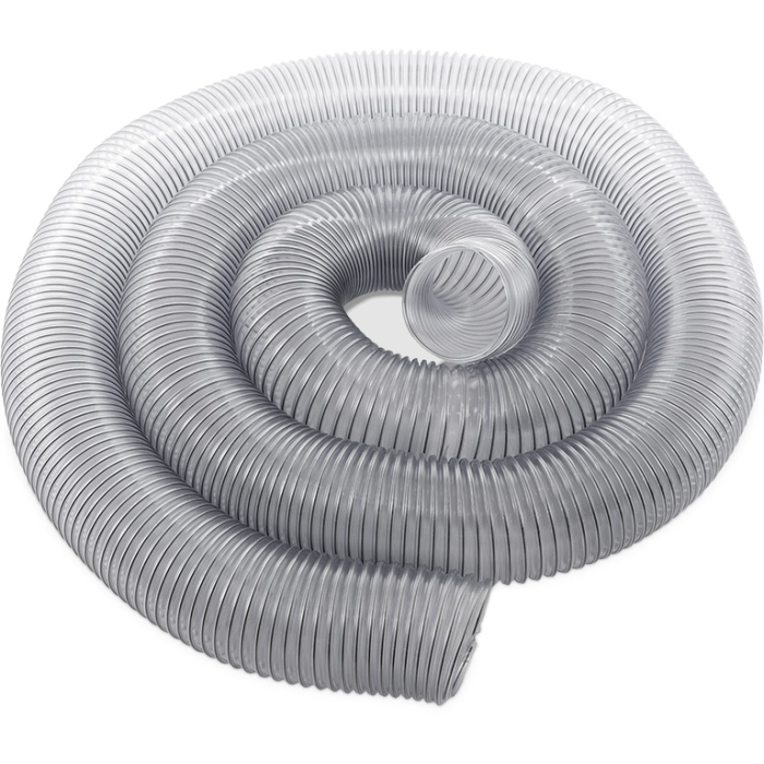 6" x 25' Clear Reinforced Anti-Static Urethane Flex-Hose