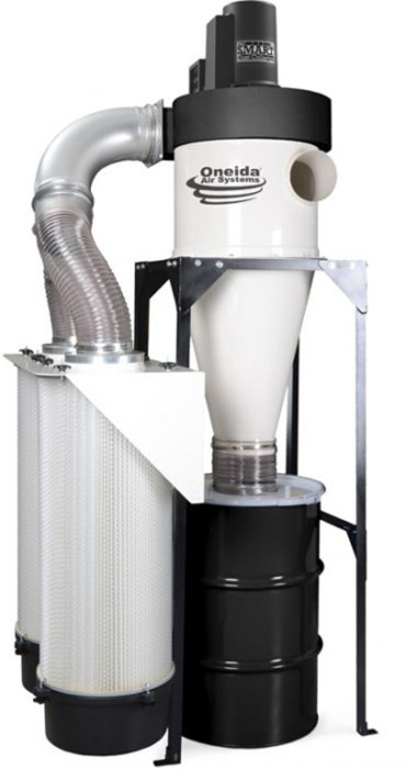 5hp High Vacuum SMART Boost 55 Gal. Freestanding MERV-13 Cyclone Dust Collector