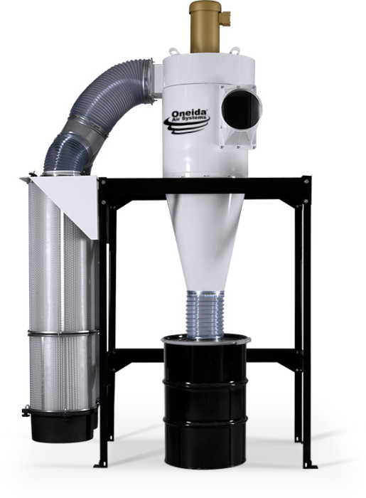 7.5hp 230V Direct Drive Industrial 55 Gal. MERV-13 Cyclone Dust Collector