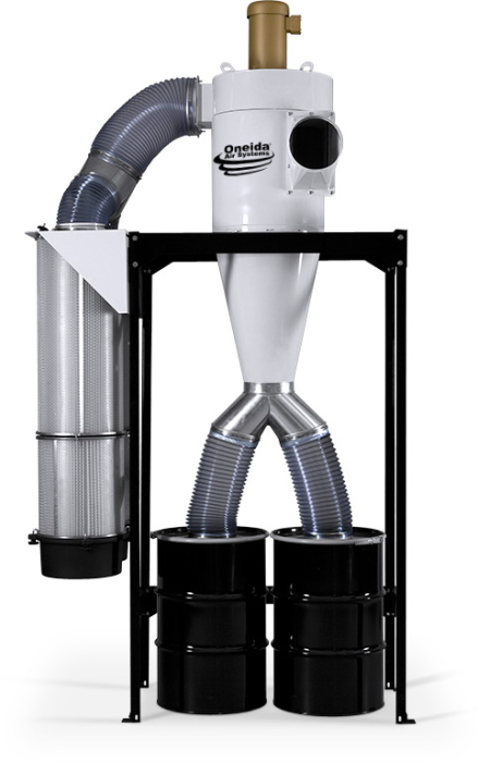 7.5hp 230V Direct Drive Industrial 110 Gal. MERV-13 Cyclone Dust Collector