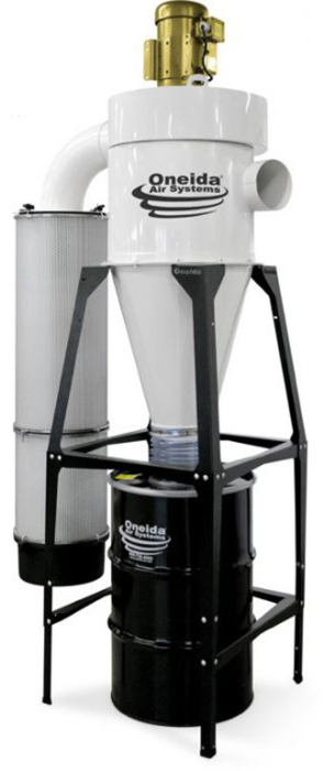 5hp 460V High Vacuum 55 Gal. Freestanding MERV-13 Cyclone Dust Collector