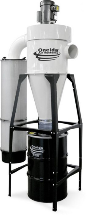 5hp High Vacuum Freestanding MERV-13 Cyclone Dust Collector