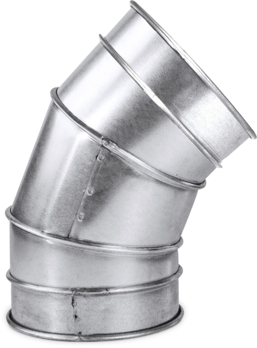 9" Quick-Clamp Duct 45 Deg. Short Radius Elbow
