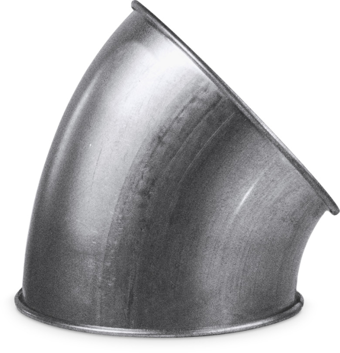 3" Quick-Clamp Duct 45 Deg. Short Radius Elbow