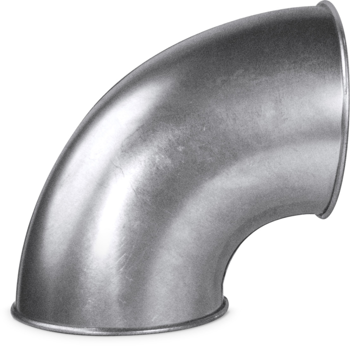3" Quick-Clamp Duct 90 Deg. Short Radius Elbow