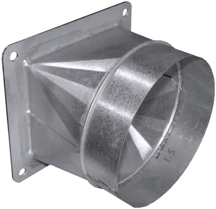 Square to Round Blower Outlet Adapters