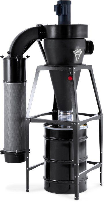3hp 230V V-System 3000 55 Gal. Freestanding HEPA-GFM Cyclone Dust Collector