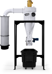 5hp 460V High Vacuum Freestanding MERV-13 Cyclone Dust Collector w/ Air Lock