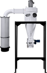 5hp 1ph High Vacuum Freestanding MERV-13 Cyclone Dust Collector w/ Air Lock