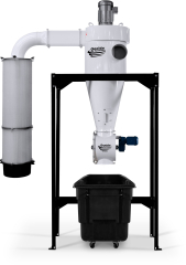 5hp 1ph High Vacuum Freestanding MERV-13 Cyclone Dust Collector w/ Air Lock