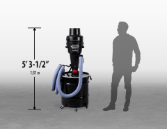 Industrial Dust Cobra Portable 35 Gal. Full-Unit HEPA Cyclonic Dust Extractor