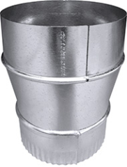 Front view of Metric to Imperial Duct Adapter #DRH140050