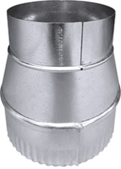 Front view of Metric to Imperial Duct Adapter #DRH100050