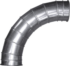 Quick-Clamp Duct Long Radius Elbows