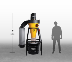 3hp V-System 3000 SMART Boost 35 Gal. Freestanding HEPA-GFM Cyclone Dust Collector