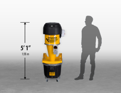 Supercell Turbo High-Pressure 14 Gal. Wall-Mounted HEPA-GFM Cyclone Dust Collector