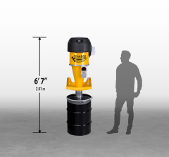 Supercell Turbo High-Pressure 30 Gal. Wall-Mounted HEPA-GFM Cyclone Dust Collector