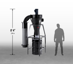 3hp 230V V-System 3000 55 Gal. Freestanding HEPA-GFM Cyclone Dust Collector