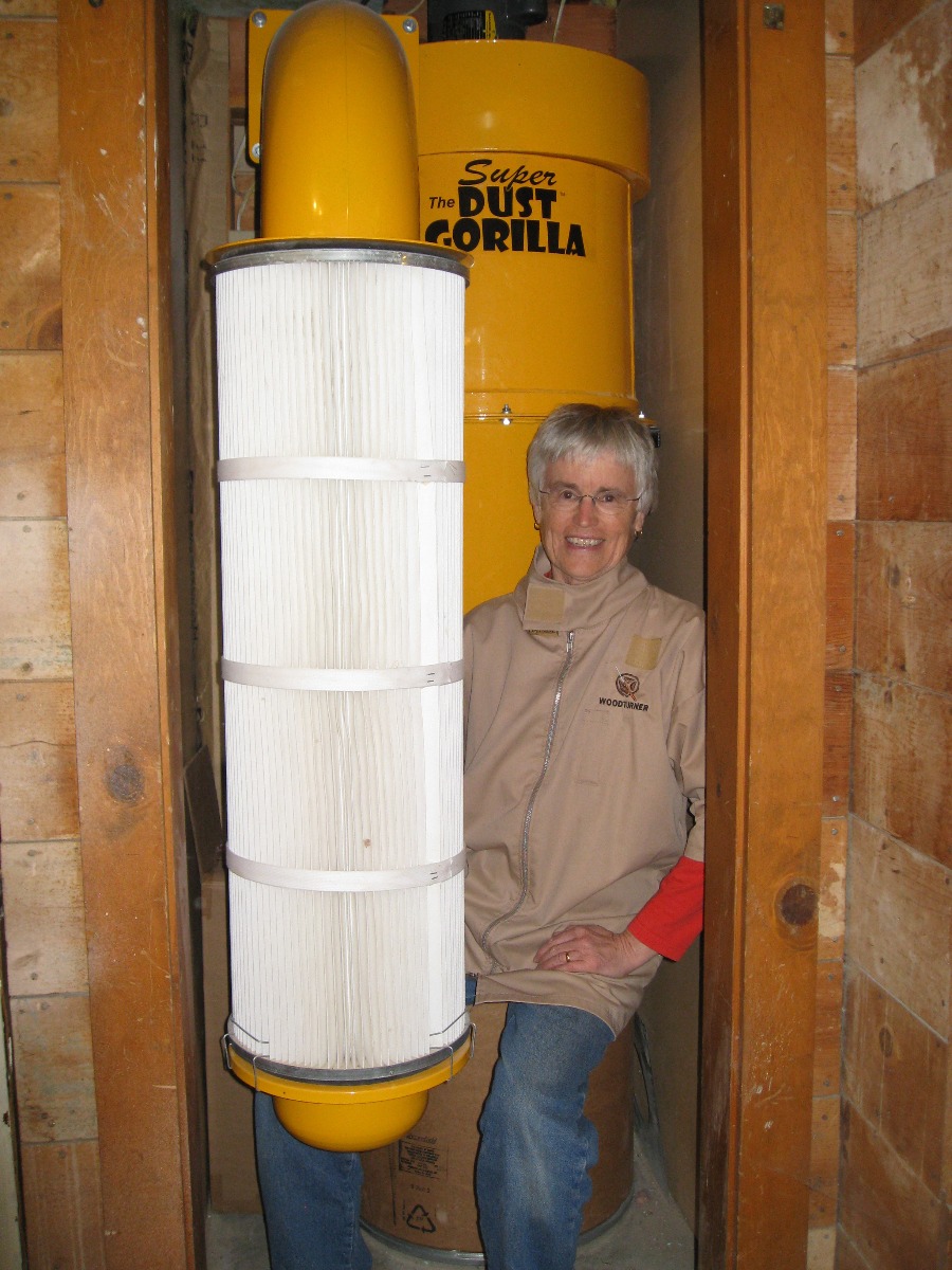 Marianne P. with her new fully installed Super Dust Gorilla System