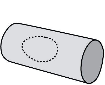 Egg shaped outline on ductwork