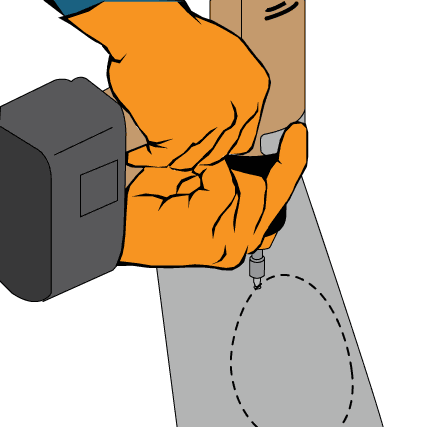 Drilling into ductwork