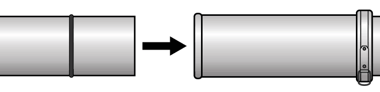 Inserting pipe into sleeve