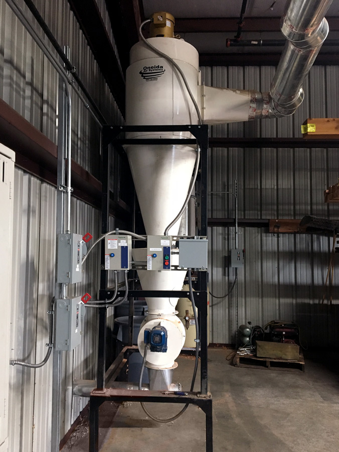 Side View of 10HP Direct Drive with Air Lock Valve
