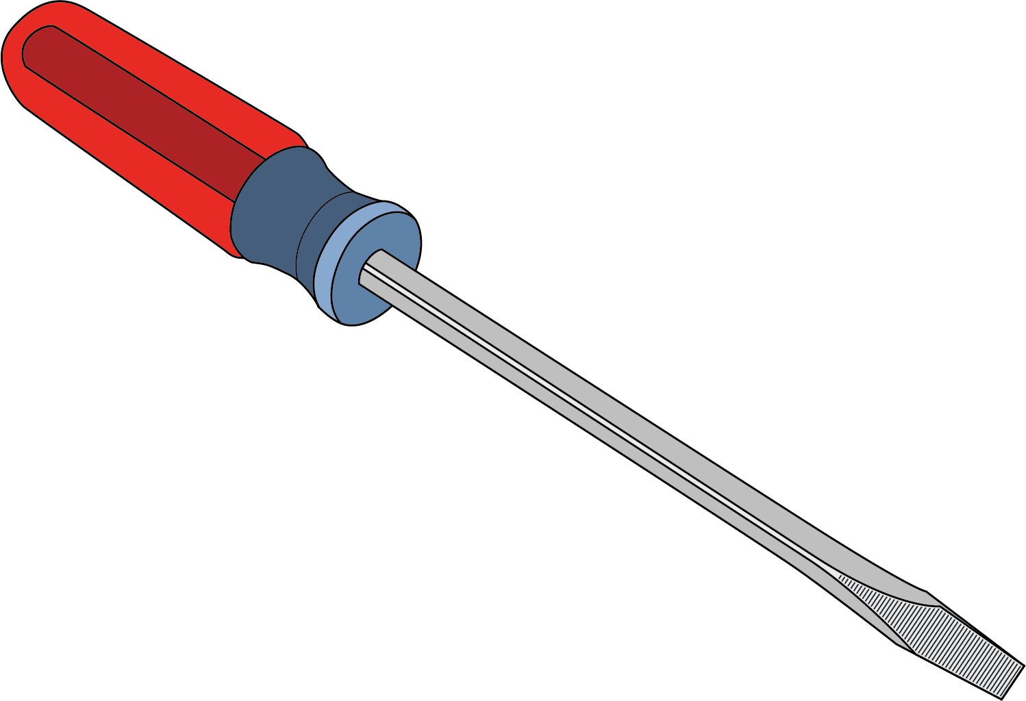 Flat head screwdriver
