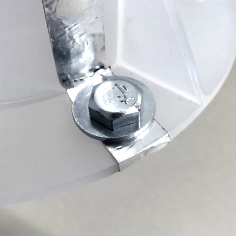 Washer Sits On Flange's Tape