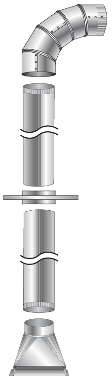 Assembly Layout of the Floor Sweep Ductwork Kit